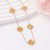 Clover Necklace Yellow