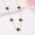 Clover Necklace Black