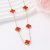 Clover Necklace Red